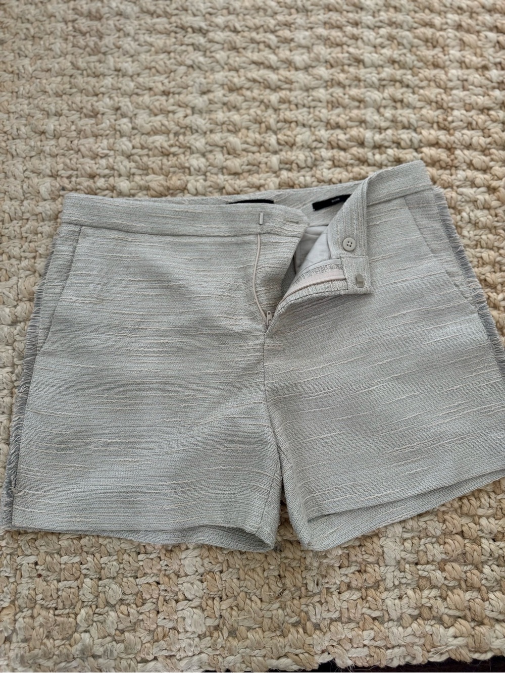 Banana Republic Light Grey/Beige Tailored Bermuda Shorts